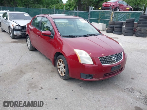2007 Nissan Sentra 2.0 with VIN 3N1AB61E17L607262, listed as a IAAI auction lot 42191601 with 279,556 mi miles and . Bid and sale history available at DreamBid. Image 1.
