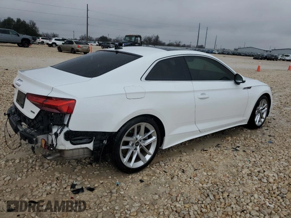 2023 Audi A5 S line Premium Plus z VIN WAUTAAF55PA022631, wystawiony jako Copart lot #44310295 z przebiegiem 15 391 mil mil oraz Szkoda całkowita • Salvage title. Historia ofert i sprzedaży dostępna na DreamBid. Obrazek 3.