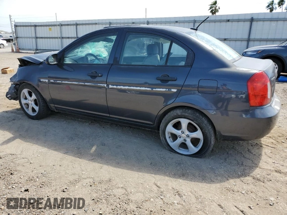 2008 Hyundai Accent GLS with VIN KMHCN46C98U243362, listed as a Copart auction lot 53572565 with 192,980 mi miles and Salvage title. Bid and sale history available at DreamBid. Image 2.