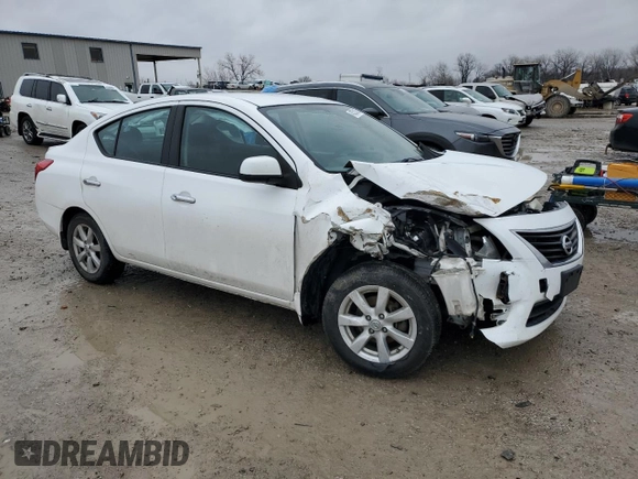 2012 Nissan Versa SL with VIN 3N1CN7AP8CL874237, listed as a Copart auction lot 43331035 with 0 mi miles and Salvage Title. Bid and sale history available at carsss.com. Image 4.