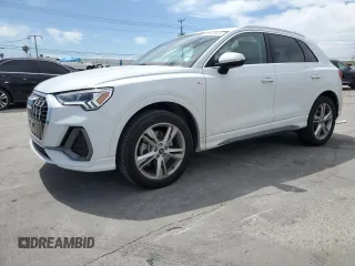 2022 Audi Q3 S line Premium Plus with VIN WA1EECF35N1084418, listed as a Copart auction lot 52442845 with 23,701 mi miles and Salvage Title. Bid and sale history available at carsss.com. Image 1.