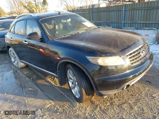 2006 Infiniti FX35 with VIN JNRAS08WX6X210791, listed as a IAAI auction lot 41373422 with 1 mi miles. Bid and sale history available at carsss.com. Image 1.
