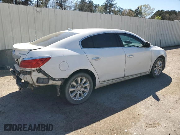 2012 Buick LaCrosse Leather with VIN 1G4GC5ER1CF233120, listed as a Copart auction lot 49136775 with 122,662 mi miles and Salvage title. Bid and sale history available at DreamBid. Image 3.