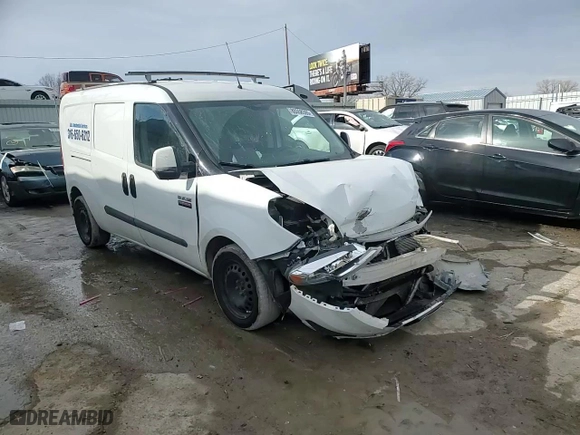 2019 Ram ProMaster City Cargo Van Tradesman SLT with VIN ZFBHRFBB5K6N43163, listed as a Copart auction lot 89358595 with 109,741 mi miles and Salvage Title. Bid and sale history available at carsss.com. Image 12.