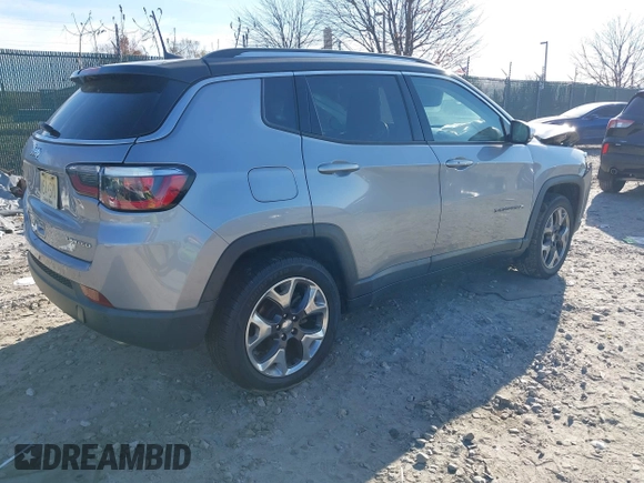 2018 Jeep Compass Limited with VIN 3C4NJDCB8JT246385, listed as a IAAI auction lot 40858204 with Not provided miles and . Bid and sale history available at DreamBid. Image 4.