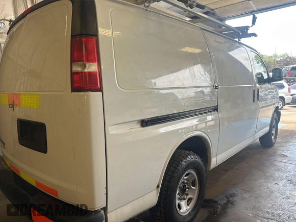 2013 Chevrolet Express Cargo with VIN 1GCWGFCA4D1142736, listed as a IAAI auction lot 42854305 with 128,585 mi miles and . Bid and sale history available at DreamBid. Image 10.