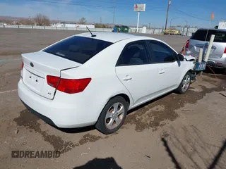 2010 Kia Forte EX with VIN KNAFU4A21A5056097, listed as a IAAI auction lot 41723648 with 40,588 mi miles. Bid and sale history available at carsss.com. Image 4.