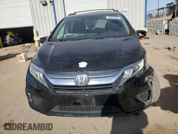 2019 Honda Odyssey EX-L with VIN 5FNRL6H75KB106578, listed as a Copart auction lot 86846304 with 38,769 mi miles and Salvage Title. Bid and sale history available at carsss.com. Image 5.