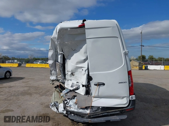 2023 Mercedes-Benz Sprinter Cargo with VIN W1Y4NDHY9PT152903, listed as a IAAI auction lot 41901044 with 25,052 mi miles and . Bid and sale history available at carsss.com. Image 6.