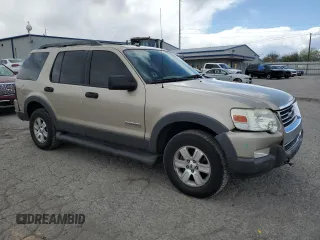 2006 Ford Explorer XLT with VIN 1FMEU73836UB23499, listed as a Copart auction lot 51801175 with 132,907 mi miles and Salvage Title. Bid and sale history available at carsss.com. Image 4.