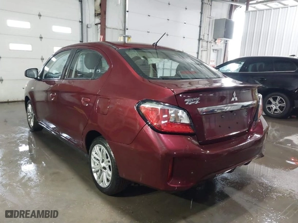2024 Mitsubishi Mirage G4 ES with VIN ML32FUFJ6RHF02319, listed as a IAAI auction lot 41543155 with 31,461 mi miles. Bid and sale history available at carsss.com. Image 3.