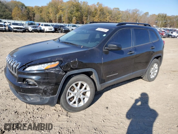 2016 Jeep Cherokee Altitude with VIN 1C4PJMAB8GW112362, listed as a Copart auction lot 82897994 with 115,625 mi miles and Salvage title. Bid and sale history available at DreamBid. Image 1.