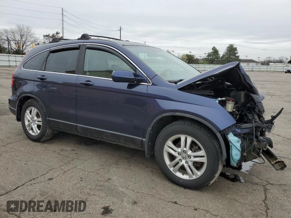 2011 Honda CR-V EX-L with VIN 5J6RE4H73BL102163, listed as a Copart auction lot 51902305 with 182,200 mi miles and Salvage Title. Bid and sale history available at carsss.com. Image 4.