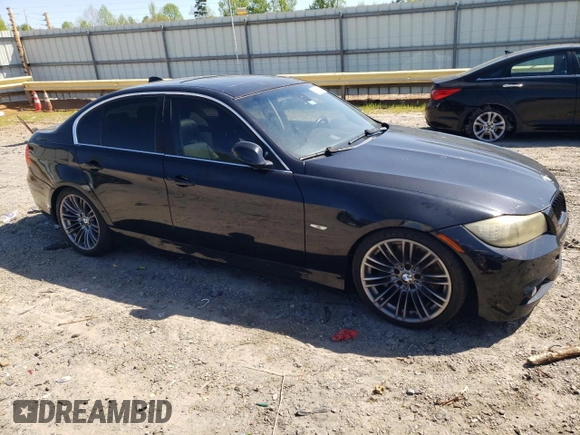 2007 BMW 3 Series 335xi with VIN WBAVD53547A006965, listed as a Copart auction lot 53650575 with 89,921 mi miles and Salvage Title. Bid and sale history available at carsss.com. Image 4.