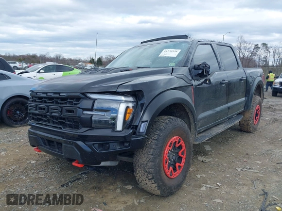 2024 Ford F-150 Raptor with VIN 1FTFW1RJ0RFA93011, listed as a IAAI auction lot 41730526 with 10,213 mi miles and . Bid and sale history available at DreamBid. Image 2.