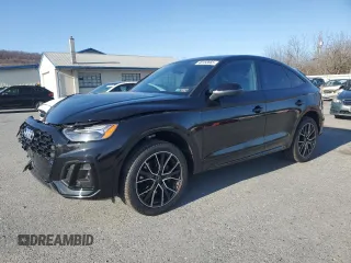 2024 Audi SQ5 Sportback Premium Plus with VIN WA124AFY4R2087462, listed as a Copart auction lot 48183665 with 2,992 mi miles and Salvage title. Bid and sale history available at DreamBid. Image 1.