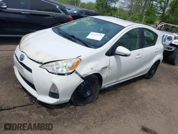 2012 Toyota Prius One with VIN JTDKDTB30C1501667, listed as a IAAI auction lot 42110544 with 238,728 mi miles. Bid and sale history available at carsss.com. Image 17.