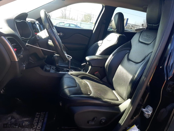 2019 Jeep Cherokee Limited with VIN 1C4PJMDX3KD125970, listed as a Copart auction lot 44201345 with 76,614 mi miles and Salvage Title. Bid and sale history available at carsss.com. Image 7.