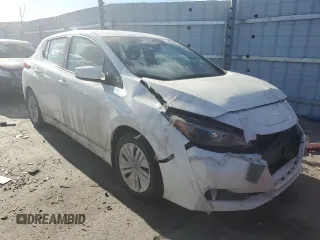 2025 Nissan LEAF S with VIN 1N4AZ1BV4SC557669, listed as a Copart auction lot 43916665 with 8,159 mi miles and Salvage Title. Bid and sale history available at carsss.com. Image 4.