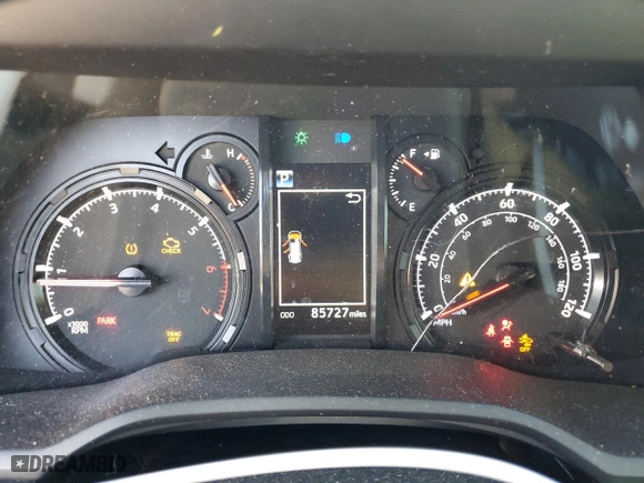 2022 Toyota 4Runner SR5 with VIN JTEEU5JR7N5255884, listed as a Copart auction lot 46951615 with 85,727 mi miles and Salvage Title. Bid and sale history available at carsss.com. Image 9.