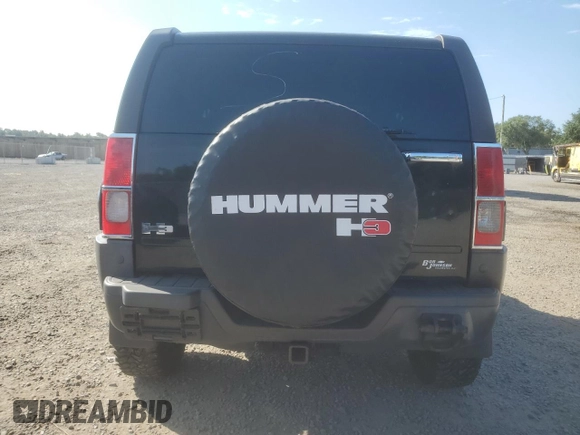 2006 Hummer H3 with VIN 5GTDN136168177314, listed as a Copart auction lot 72160924 with 186,429 mi miles and Clean Title. Bid and sale history available at carsss.com. Image 6.