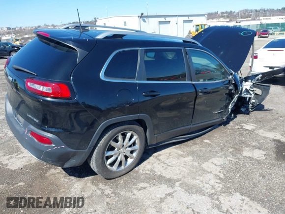 2017 Jeep Cherokee Limited with VIN 1C4PJMDBXHW636173, listed as a IAAI auction lot 41839296 with 92,468 mi miles and . Bid and sale history available at DreamBid. Image 4.