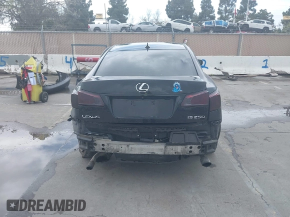 2009 Lexus IS 250 with VIN JTHBK262695087036, listed as a IAAI auction lot 41944640 with 221,438 mi miles and . Bid and sale history available at DreamBid. Image 17.