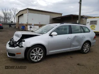 2014 Volkswagen Jetta SportWagen TDI w/Sunroof & Nav with VIN 3VWPL7AJ5EM625002, listed as a Copart auction lot 53535165 with 117,190 mi miles and Salvage Title. Bid and sale history available at carsss.com. Image 1.