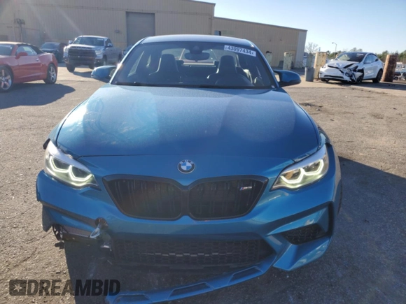 2019 BMW M2 Competition with VIN WBS2U7C52K7D01646, listed as a Copart auction lot 43097434 with 26,312 mi miles. Bid and sale history available at carsss.com. Image 5.