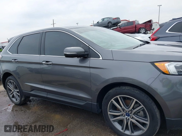 2022 Ford Edge Titanium with VIN 2FMPK4K93NBA14018, listed as a IAAI auction lot 41878548 with 52,515 mi miles. Bid and sale history available at carsss.com. Image 13.
