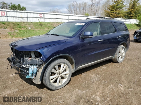 2013 Dodge Durango Crew with VIN 1C4RDJDG3DC535529, listed as a Copart auction lot 55379075 with 225,762 mi miles and Non repairable. Bid and sale history available at DreamBid. Image 1.