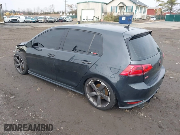 2015 Volkswagen Golf GTI SE with VIN 3VW5T7AU5FM102579, listed as a IAAI auction lot 41131577 with 97,894 mi miles. Bid and sale history available at carsss.com. Image 3.