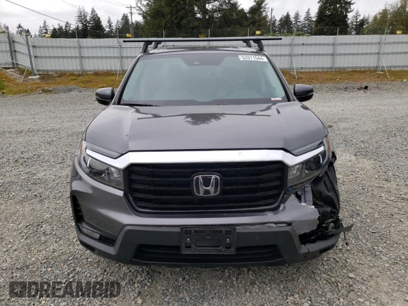 2021 Honda Ridgeline RTL-E with VIN 5FPYK3F71MB016967, listed as a Copart auction lot 53371544 with 34,382 mi miles and Salvage title. Bid and sale history available at DreamBid. Image 5.