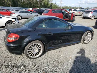 2009 Mercedes-Benz SLK-Class 3.0L with VIN WDBWK54F79F190128, listed as a Copart auction lot 80048934 with 32,354 mi miles and Salvage Title. Bid and sale history available at carsss.com. Image 3.