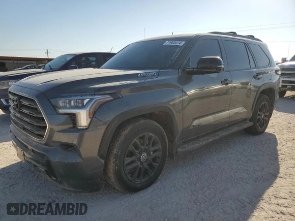 2024 Toyota Sequoia SR5 with VIN 7SVAAABA5RX040811, listed as a Copart auction lot 77905414 with 6,748 mi miles and Salvage Title. Bid and sale history available at carsss.com. Image 1.