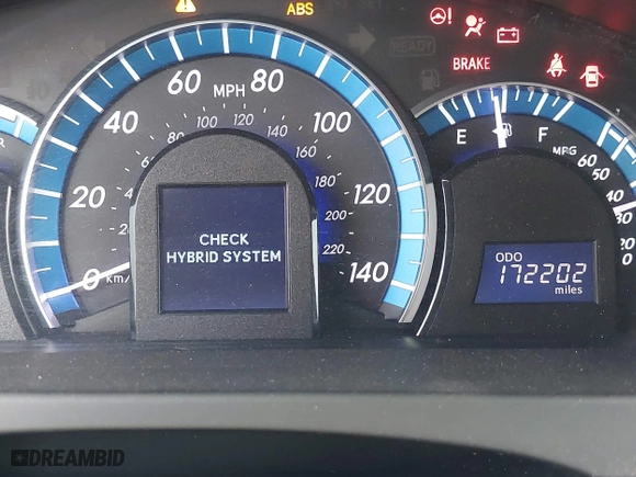 2012 Toyota Camry Hybrid XLE with VIN 4T1BD1FK8CU042730, listed as a IAAI auction lot 41803259 with 172,202 mi miles. Bid and sale history available at carsss.com. Image 7.