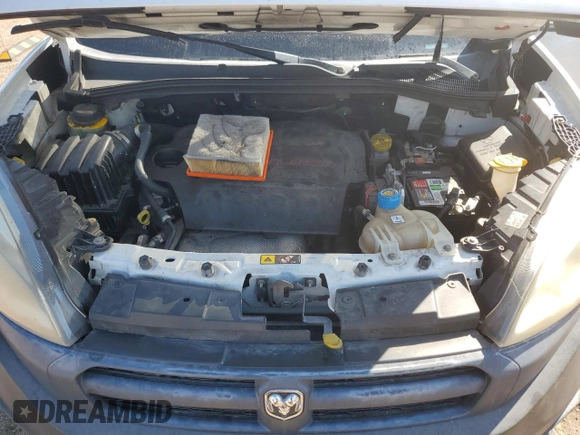2016 Ram ProMaster City Cargo Tradesman with VIN ZFBERFATXG6B76090, listed as a Copart auction lot 70745034 with 123,982 mi miles and Salvage Title. Bid and sale history available at DreamBid. Image 12.