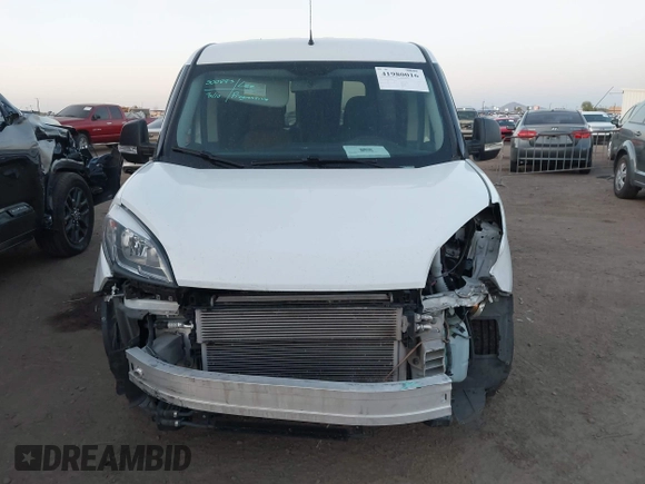 2021 Ram ProMaster City Cargo Tradesman with VIN ZFBHRFABXM6T84886, listed as a IAAI auction lot 41980016 with 45,279 mi miles and . Bid and sale history available at DreamBid. Image 12.