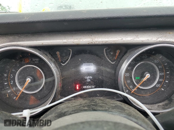 2020 Jeep Wrangler Willys with VIN 1C4GJXAN4LW225781, listed as a Copart auction lot 67316964 with 48,306 mi miles and Salvage title. Bid and sale history available at DreamBid. Image 9.
