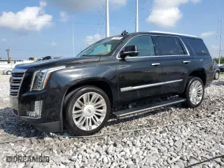 2016 Cadillac Escalade Platinum with VIN 1GYS3DKJ5GR105128, listed as a Copart auction lot 71834854 with 124,711 mi miles and Non Repairable. Bid and sale history available at carsss.com. Image 1.