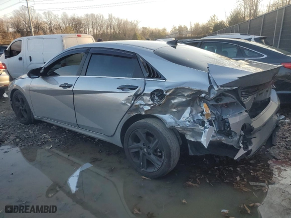 2021 Hyundai Elantra SEL with VIN 5NPLN4AGXMH022890, listed as a Copart auction lot 87130624 with 32,436 mi miles and Salvage Title. Bid and sale history available at carsss.com. Image 2.