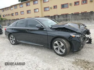 2020 Honda Accord EX with VIN 1HGCV1F46LA139452, listed as a Copart auction lot 59582045 with 87,865 mi miles and Non repairable. Bid and sale history available at DreamBid. Image 4.