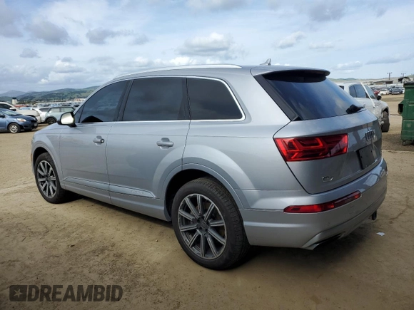 2017 Audi Q7 Premium Plus with VIN WA1LAAF78HD024906, listed as a Copart auction lot 50955025 with 124,894 mi miles and Salvage title. Bid and sale history available at DreamBid. Image 2.