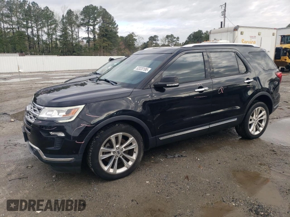 2019 Ford Explorer Limited with VIN 1FM5K8FH0KGA17513, listed as a Copart auction lot 52020195 with 102,481 mi miles and Salvage Title. Bid and sale history available at carsss.com. Image 1.