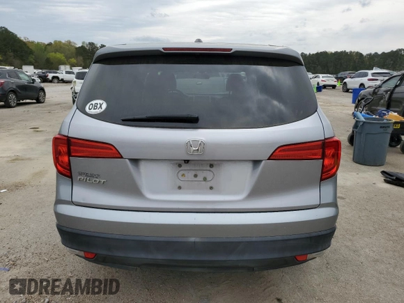 2016 Honda Pilot EX with VIN 5FNYF5H36GB033027, listed as a Copart auction lot 50436815 with 108,719 mi miles and Salvage Title. Bid and sale history available at carsss.com. Image 6.