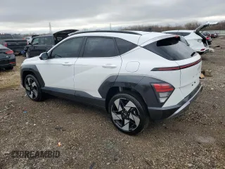 2024 Hyundai Kona Limited with VIN KM8HECA33RU167288, listed as a Copart auction lot 50764915 with 16,401 mi miles and Salvage Title. Bid and sale history available at carsss.com. Image 2.