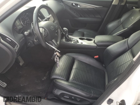 2014 Infiniti Q50 Hybrid Premium with VIN JN1AV7AP0EM692306, listed as a Copart auction lot 63067025 with 83,452 mi miles and Clean title. Bid and sale history available at DreamBid. Image 7.