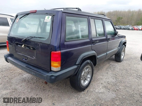 1998 Jeep Cherokee Sport with VIN 1J4FT68S2WL237956, listed as a IAAI auction lot 41846188 with 1 mi miles. Bid and sale history available at carsss.com. Image 4.