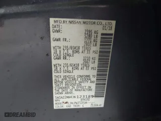 2018 Nissan Murano S with VIN 5N1AZ2MH4JN123189, listed as a IAAI auction lot 41258261 with 1 mi miles. Bid and sale history available at carsss.com. Image 9.