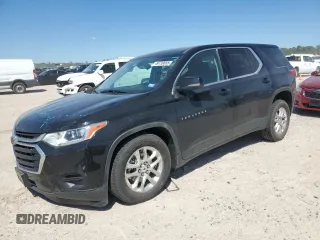 2021 Chevrolet Traverse LS with VIN 1GNERFKW1MJ242528, listed as a Copart auction lot 49739655 with 49,697 mi miles and Salvage Title. Bid and sale history available at carsss.com. Image 1.